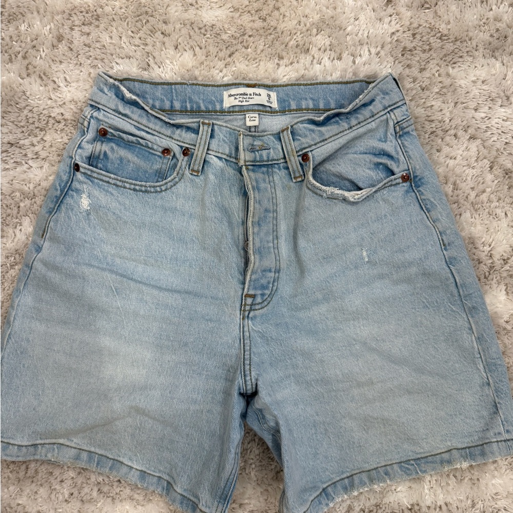 Abercrombie & Fitch Light Wash Denim Shorts